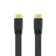 High Speed HDMI™ Cable with Ethernet | HDMI™ Connector | HDMI™ Connector | 4K@30Hz | 10.2 Gbps | 3.00 m | Flat | PVC | Black | Envelope