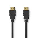 Ultra High Speed HDMI™ Cable | HDMI™ Connector | HDMI™ Connector | 8K@60Hz | 48 Gbps | 2.00 m | Round | 6.5 mm | Black | Polybag