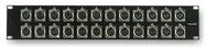 RACK PANEL, LOADED, 24 XLR SOCKET