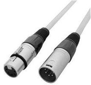 DMX CABLE, 5PIN, WHITE OUTER, 10M