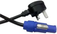 PWR CORD, UK MAINS PLUG-NEUTRIK, 1.5M