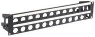 2U RACK PANEL PUNCHED FOR 24 D CONNECTOR