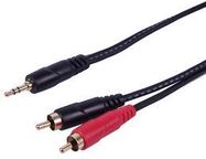 LEAD, 3.5 STEREO JACK - 2XRCA, 0.5M