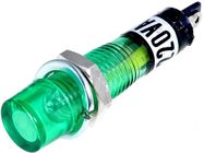 Indicator with neon lamp 230V Ø8.2mm green
