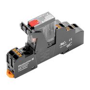 DRIKITP 24VAC 1CO LD/PB, комплект реле, 24 В DC, 1CO, AgSnO, 10 A, PUSH IN, LED+TEST, Weidmuller