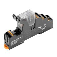 DRIKITP 24VAC 2CO LD, комплект реле, 24 В AC, 2CO, AgSnO, 5 A, PUSH IN, LED, Weidmuller