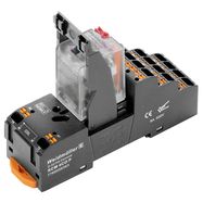 DRMKITP230VAC 4CO LD/PB Комплект реле, 230 В AC, 4CO AgNi flash позолоченные, 5 A, PUSH IN, LED, TEST, Weidmuller