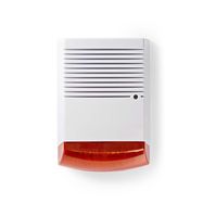 Dummy Security Siren | IP44 | Battery Powered | Outdoor | Orange / White