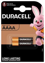 Батарейка щелочная LR61/AAA/LR8D425/25A 1.5V 625mAh DURACELL 2шт блистер