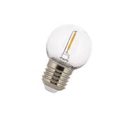 Лампа светодиодная E27 230V G45 1W, ФИЛАМЕНТ теплый белый 2700K, 50lm, пластик, THORGEON