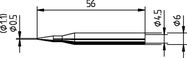 Soldering tip ERSADUR, 1.1mm/0.043in, ERSA