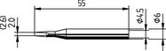 Паяльное жало ERSADUR, 2,6 мм / 0,102 дюйма, ERSA