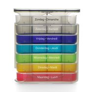 Weekly stackable pill organizer