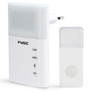 Wireless doorbell with flashing light White