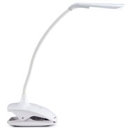 Rechargeable LED lamp with clamp White