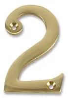 NUMERAL, 3", BRASS, NO '2'