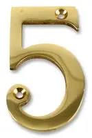 NUMERAL, 3", BRASS, NO '5'