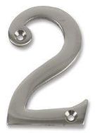 NUMERAL, 3", CHROME, NO '2'