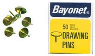 DRAWING PINS (SOLID)BRASSED 10MM (PK50)