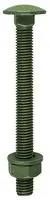 CARRIAGE BOLT GREEN - M10X200MM (10PK