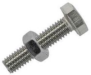 SET SCREW & NUT S/STEEL - M6X20MM (8PK)