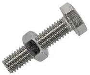 SET SCREW & NUT S/STEEL - M10X50MM (2PK)