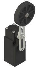 Position switch with adjustable lever and rubber roller FR 555-R26, Pizzato