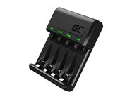 Laadija 1-4AAA, AA NIMH mikro-USB, USB-C, LED iga, Green Cell GC VitalCharger