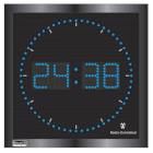 Wall Clock Digital Black