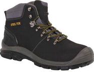 MALVERN SAFETY BOOT, BLACK, SIZE 8