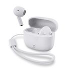 Fully Wireless Earphones | Bluetooth® | Maximum battery play time: 16 hrs | Touch Control | Charging case | Wireless charging case | Built-in microphone | Voice control support | White