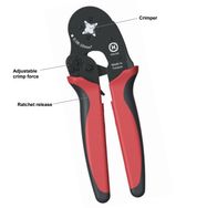 Tool:for crimping;insulated solder sleeves;4÷16mm2