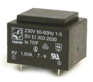 Трансформатор 1.9VA 230V 2x12V 2x79mA