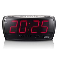 FM clock radio with jumbo display