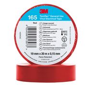Vinyl Electrical Tape 3M Temflex 165 19mmx0.15mmx20m, red, 3M