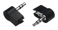 Plug 3.5mm stereo cable mount, angled