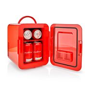 Portable Mini Fridge | 4 l | 12 V DC / 100 - 240 V AC | Red