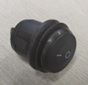 Rocker switch; ON-OFF, fixed, 2pins. 6A/250Vac, Ø19.8mm, SPST, round, waterproof, black