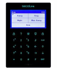 Keypad SECOLINK KM25M (black, LCD, voice messages, touch screen)