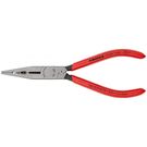 KNIPEX 13 01 160 Плоскогубцы электрика с пластиковым покрытием черные атраментированные 160 мм