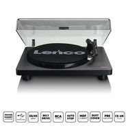 Wooden turntable with MMC Cartridge and PC Encoding Black