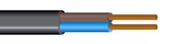 Kaabel must OMYp 2x0.5mm²  (mitmekiuline, lame) H03VVH2-F 2x0.5 RoHS