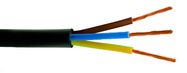 Cable OMY 3x1.5mm²; round; stranded; Cu; PVC; black; 300V