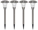 STAINLESS STEEL SOLAR PATH LIGHTS X4