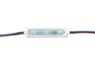 LED moodul, 12Vdc, 3x RGB LED WS2811, 0,72W, mattobjektiiviga, 80x20mm, IP67