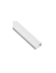 Aluminum profile with white cover for LED strip, anodized, surface LINE XL 2m