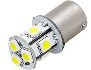 Автомобильная лампа 12V BA15S с 13LED белая