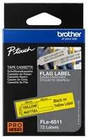 TAPE, LABEL PRINTER, BLK/YLW, 45MMX21MM