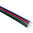 Cable flat 4x0.3mm² BLGRB, color for RGB LED strip