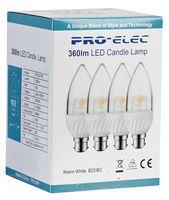 LED LAMP, CANDLE, 3000K, 320LM, 30W
